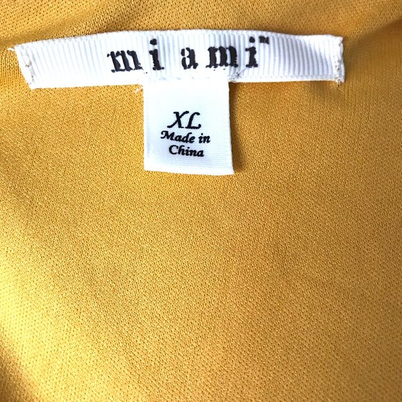 FRANCESCA'S Yellow Lace Knee Length Dress XL - Picture 6 of 8